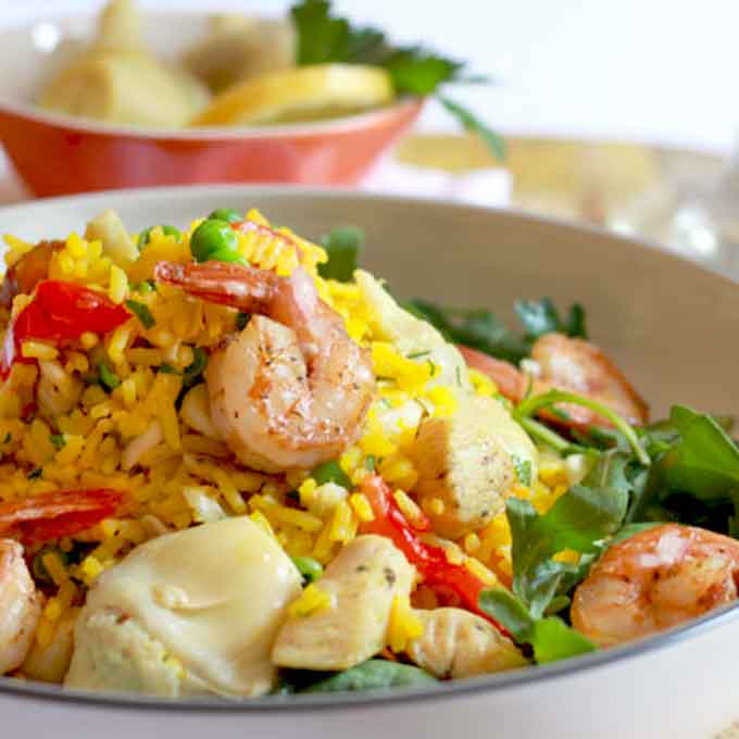 Easy Paella Salad