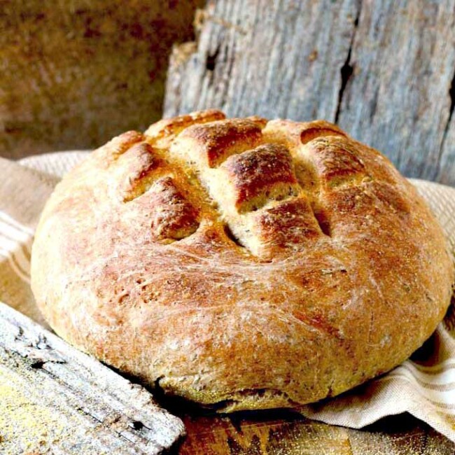 A round loaf of German bread