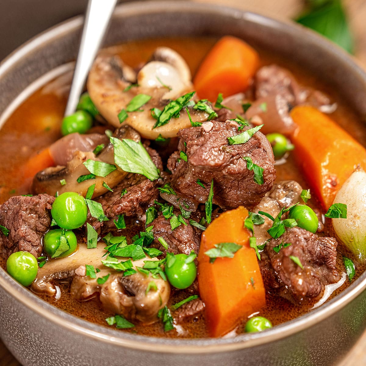 Beef Stew with Wine Lemon Blossoms