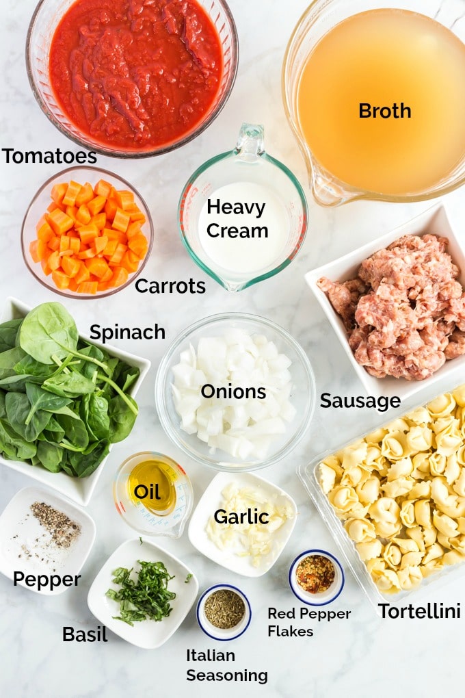 Ingredients to make this Italian soup