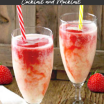 This Lava Flow drink is a delicious and fun tropical cocktail made with pineapple, strawberries and coconut blended into the most refreshing and beautiful frozen drink.