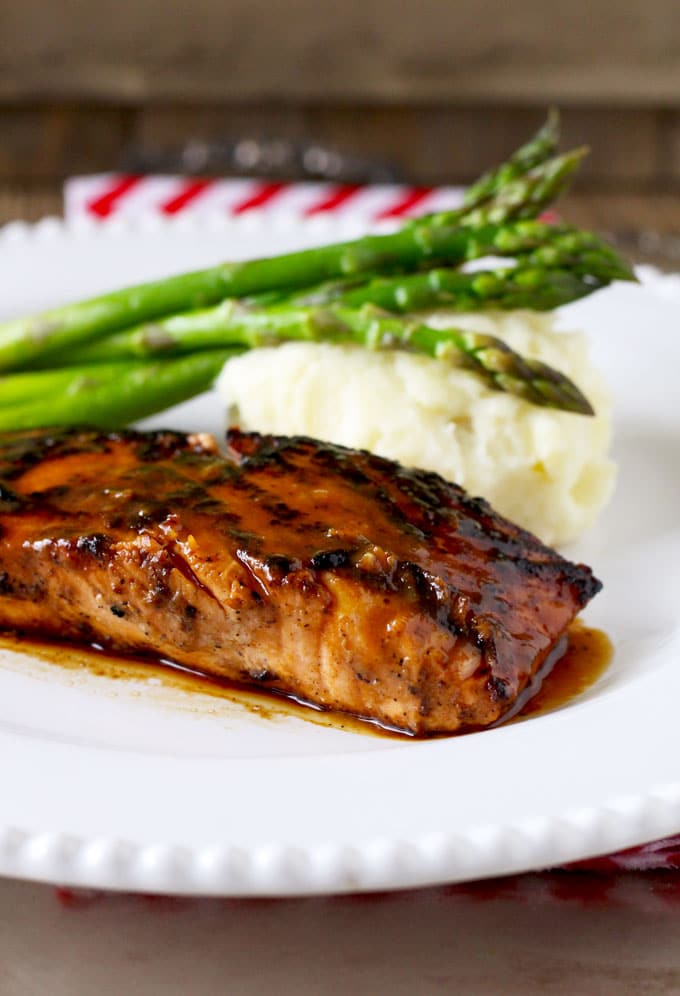 This quick and easy to make 4-ingredient Miso Honey Glazed Salmon is healthy, light, and full of flavor.