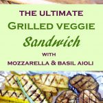 Loaded with marinated grilled vegetables, fresh mozzarella and a super flavorful and easy to make basil aioli. The Ultimate Grilled Veggie Sandwich is a great vegetarian option that is healthy, filling and delicious. Trust me even meat lovers will love this sandwich!!