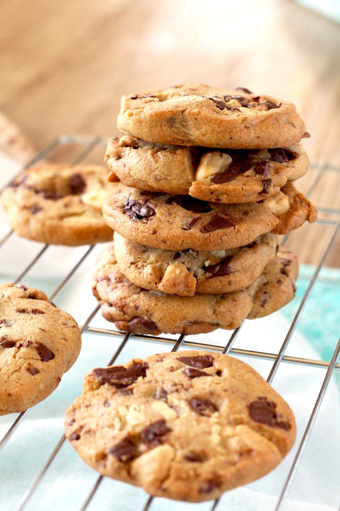 White and Dark Chocolate Chunk Cookies