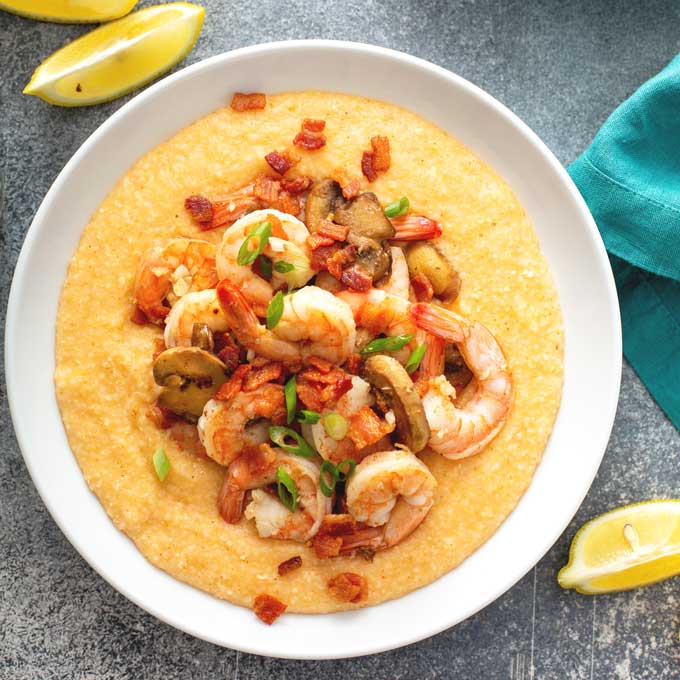 Cajun Shrimp and Grits Recipe | Lemon Blossoms