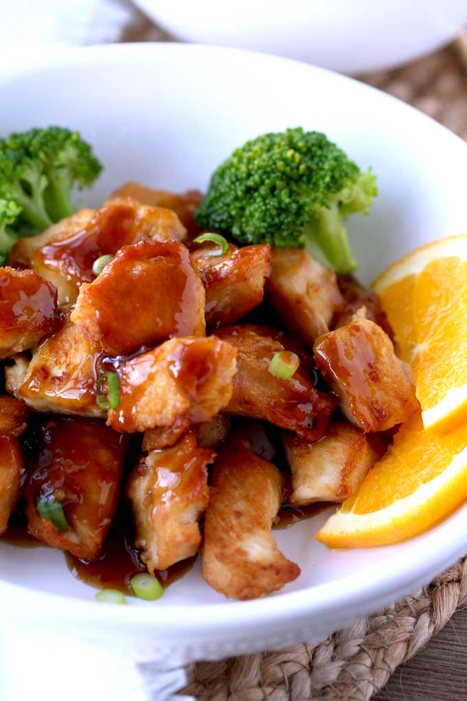 Easy Orange Chicken - Healthier than Takeout! | Lemon Blossoms