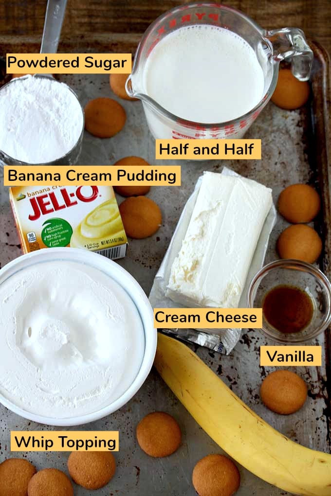 Ingredients to make Banana Dip