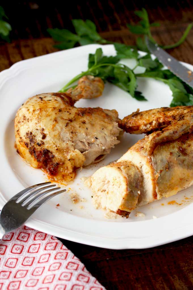 Pressure Cooker Whole Chicken Rotisserie Style Instant Pot