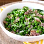 Sauteed Peas with Prosciutto and Shallots is an easy and quick side dish perfect any day of the week and fabulous enough to serve for holiday meals!