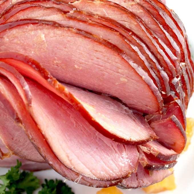 Slow Cooker Ham with Brown Sugar Pineapple Glaze