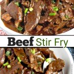 Beef Stir Fry - this stir fry recipe is loaded with tender pieces of beef tossed in a savory and mouthwatering stir fry sauce. This quick and easy to make beef stir fry recipe is so much better than takeout!