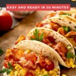 Pin image of Breakfast tacos with bacon