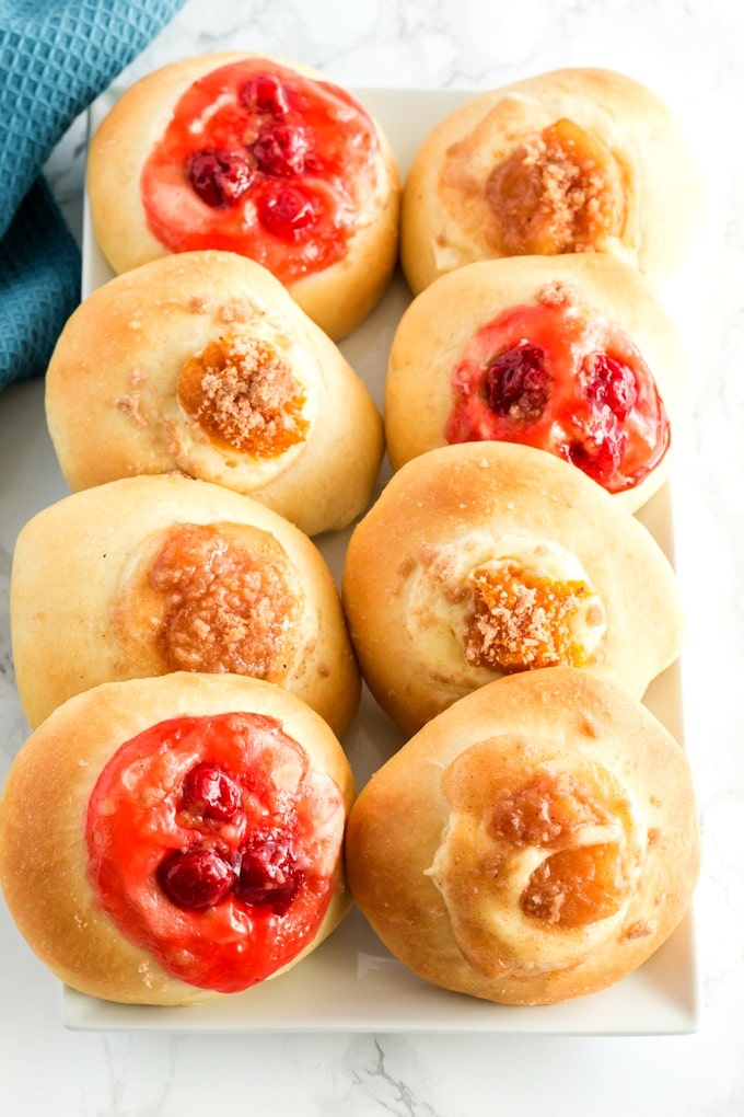 Sweet Kolaches on a tray