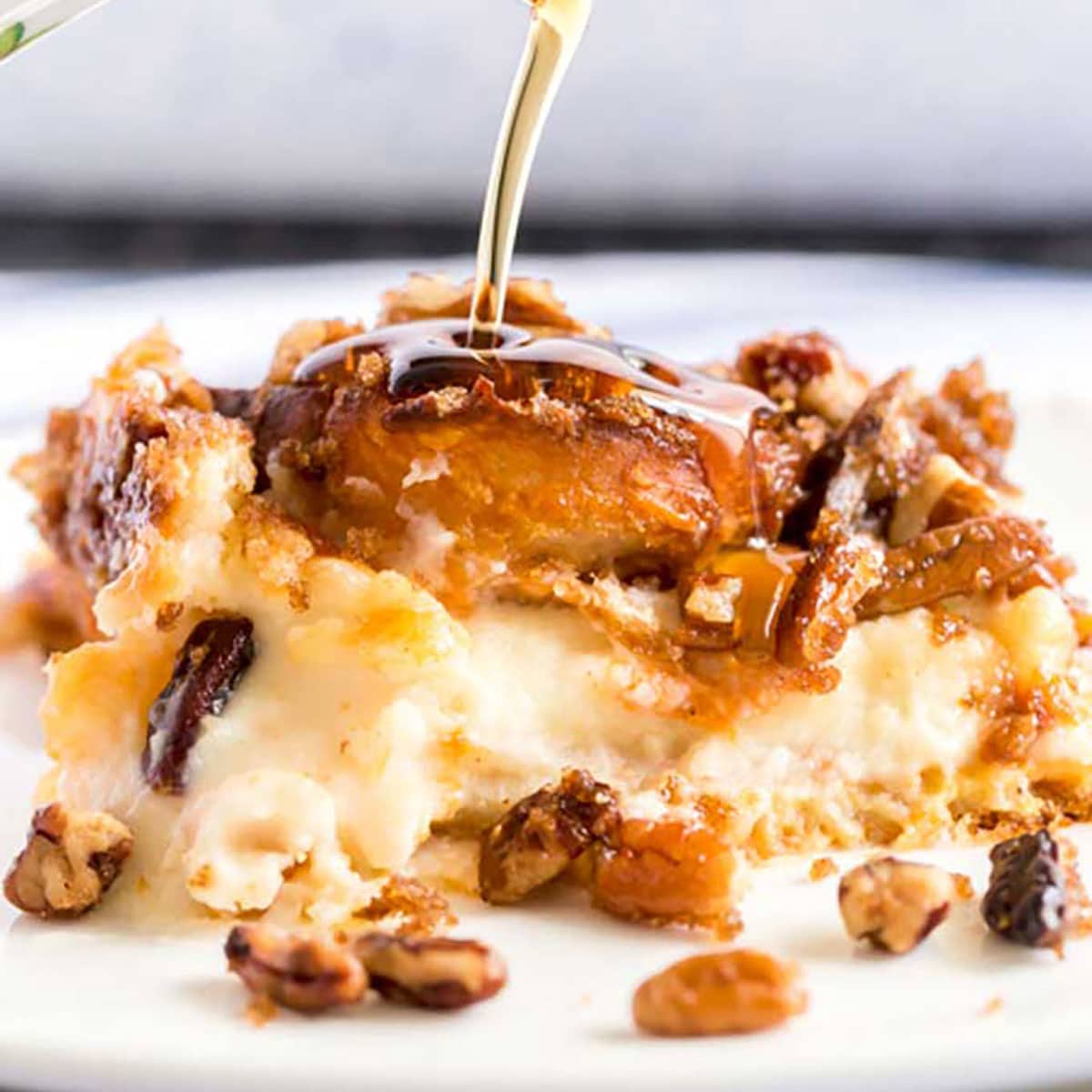 Pumpkin French Toast drizzled with maple syrup