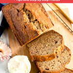 This banana bread recipe is moist, has a tender crumb and is deliciously flavored with ripe bananas and brown sugar. This easy to make banana bread is the absolute best!