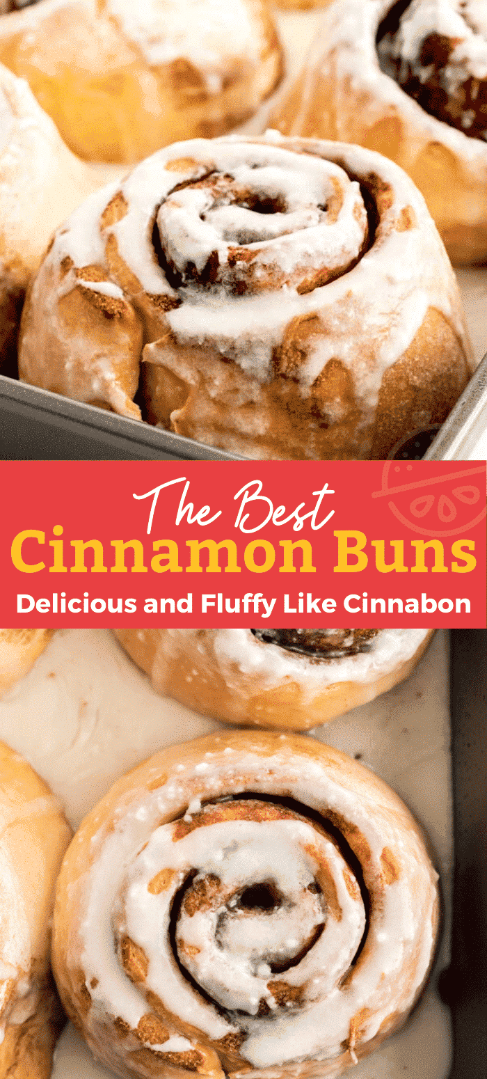 These Cinnamon Buns are big, fluffy, and full of delicious gooey cinnamon flavor. These cinnamon buns are the absolute best irresistible breakfast treat!