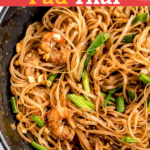 Shrimp Pad Thai combines stir fried rice noodles tossed in the tastiest sweet and tangy sauce. This restaurant style Pad Thai recipe can also be made with chicken, beef or tofu.