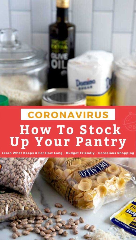 Tips for stocking up your kitchen pantry, freezer and refrigerator with the right foods during the COVID-19 social distancing and or quarantine. 