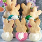 Easter Bunny Cookies with Fluffy Tails