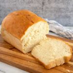 A loaf of the best homemade white bread