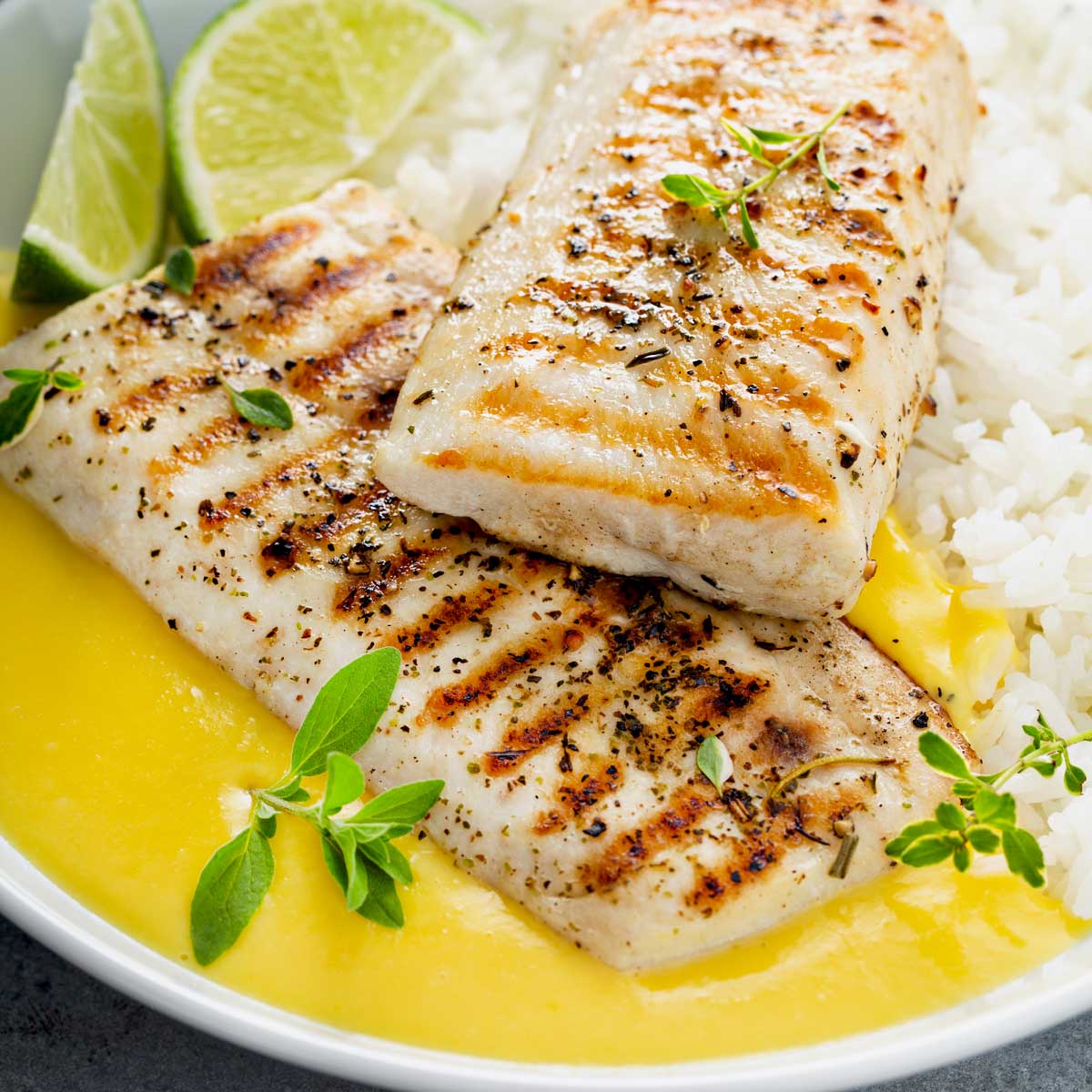 Grilled Mahi With Mango Sauce