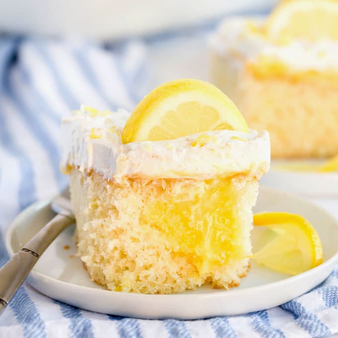 Luscious Lemon Poke Cake