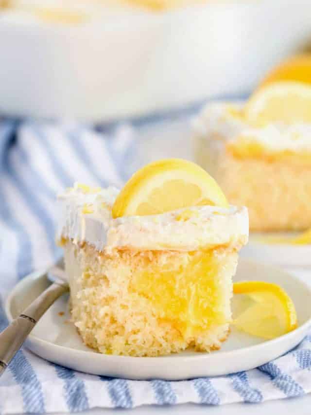 Lemon Poke Cake Recipe