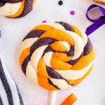 Pin image of Halloween lollipop cookie