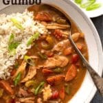 Pin image of turkey gumbo with andouille sausage