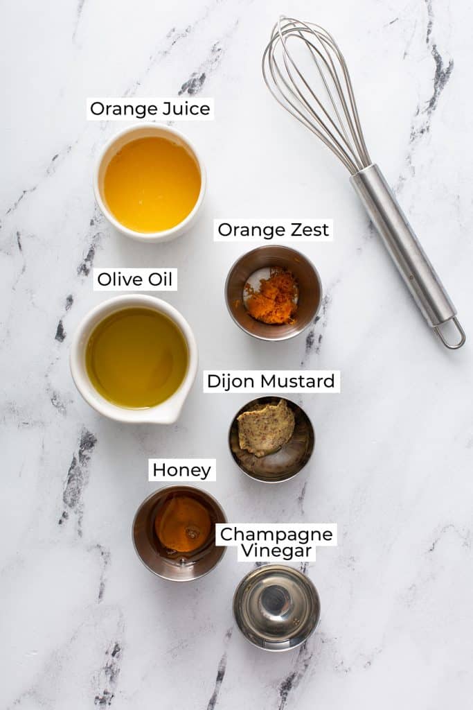 ingredients to make orange honey salad dressing