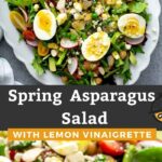 Pin image of spring asparagus salad