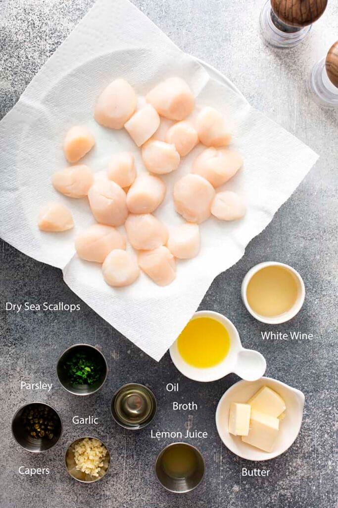 Seared Scallops Recipe ingredients