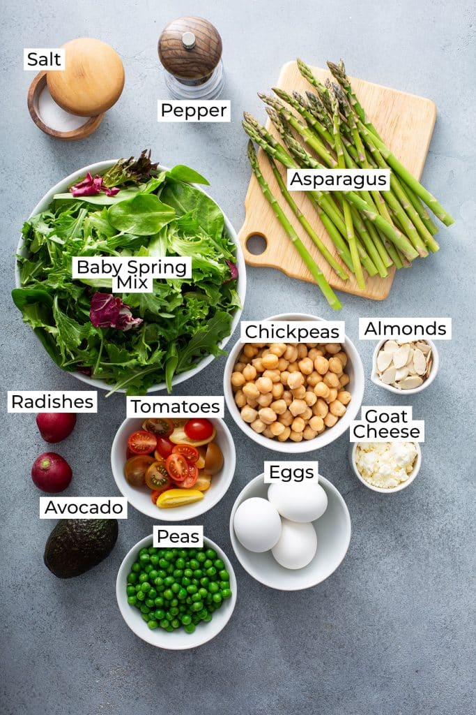 ingredients to make asparagus salad