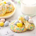 Easter Bird’s Nest Funfetti Cookies