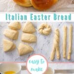 Italian Easter bread pin image