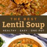 Best Lentil Soup Recipe - Lemon Blossoms