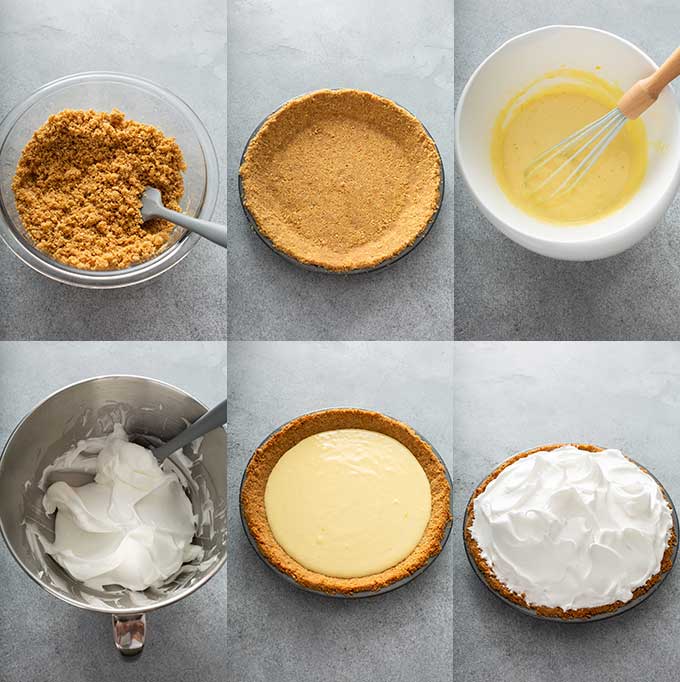 Step by step photos on how to make lemon meringue pie 