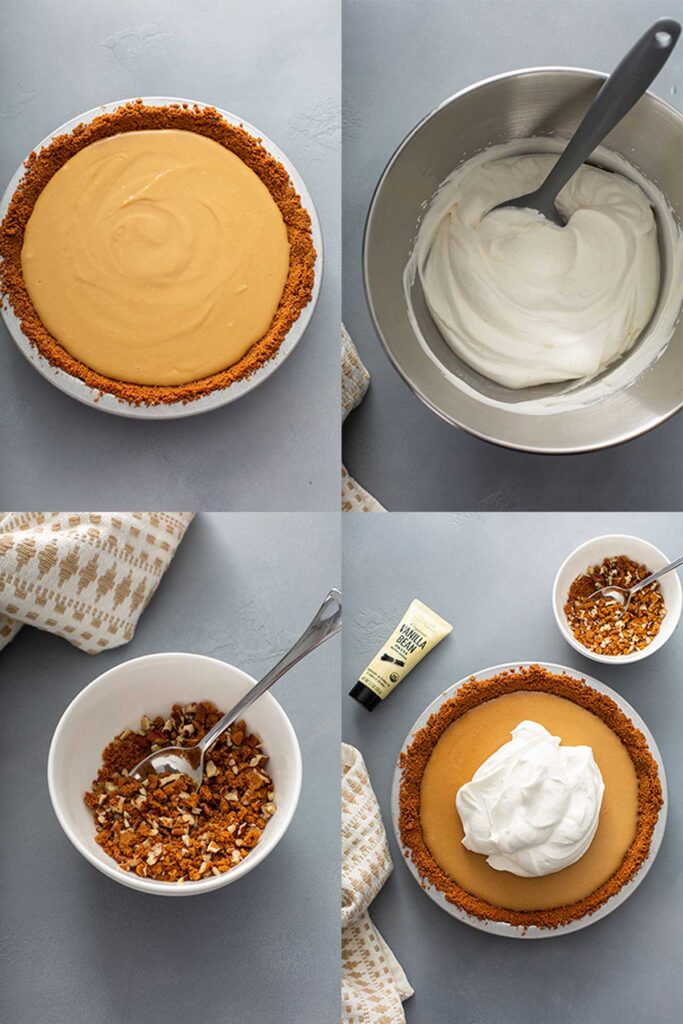 Step by step photos on how to assemble your pie