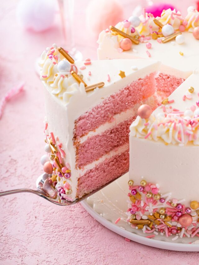 Irresistible Pink Champagne Cake