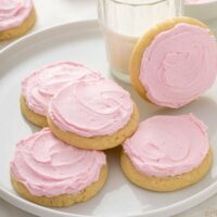 Sugar cookies on a plate