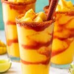 pin image of mangonada mocktail