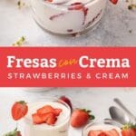 Pin image of Fresas con crema recipe.