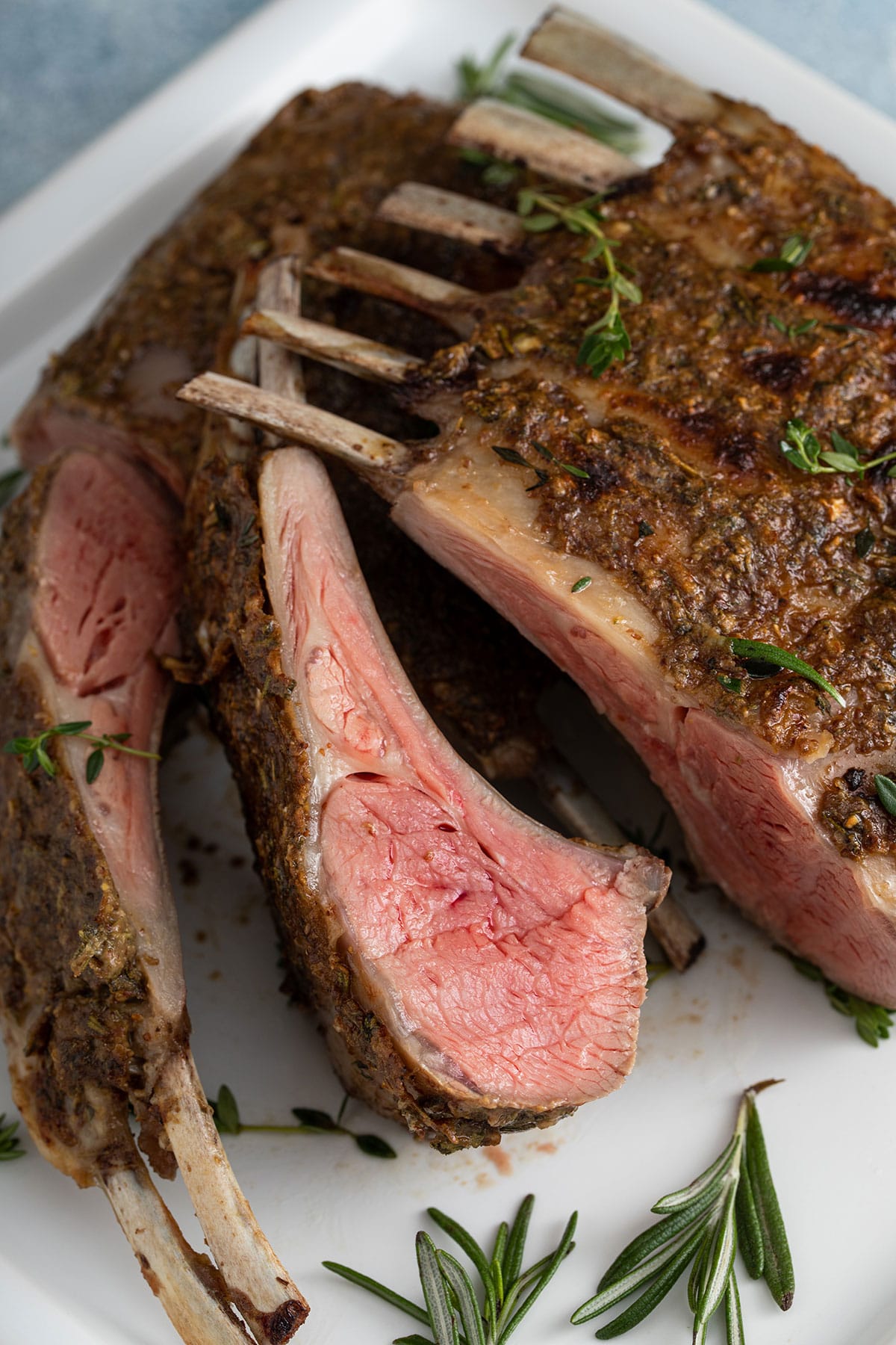 Herb Crusted Roasted Rack of Lamb