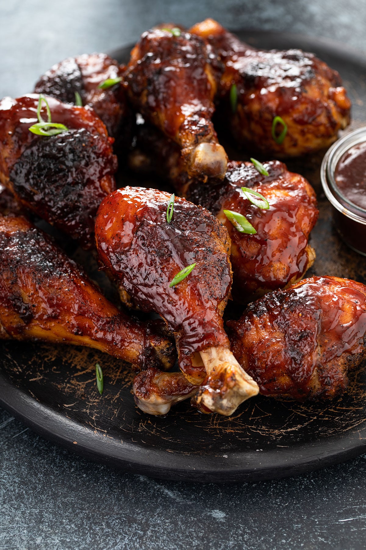 Grilled BBQ Chicken Legs - Lemon Blossoms