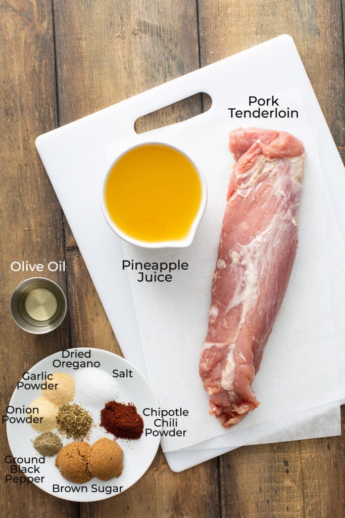 ingredients needed to make grilled pork tenderloin