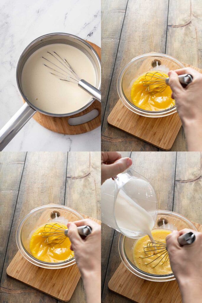 step by step photos on how to make butter pecan ice cream