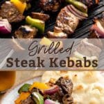 Pin image of steak tips kababs