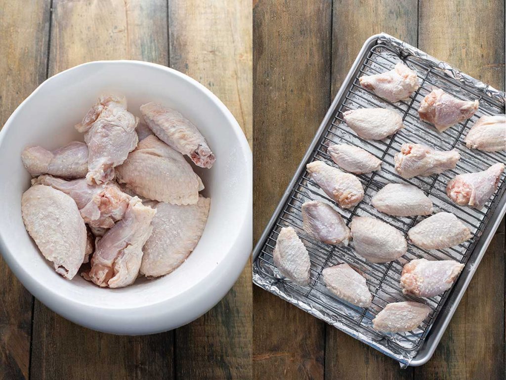 How to make crispy baked chicken wings step by step