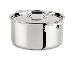 All clad 6 Qt stockpot silver