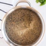 Black Bean Soup in a large pot